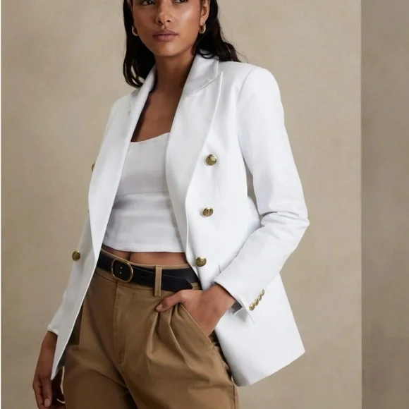 Banana Republic Factory Iconic Blazer White - Picture 5 of 5